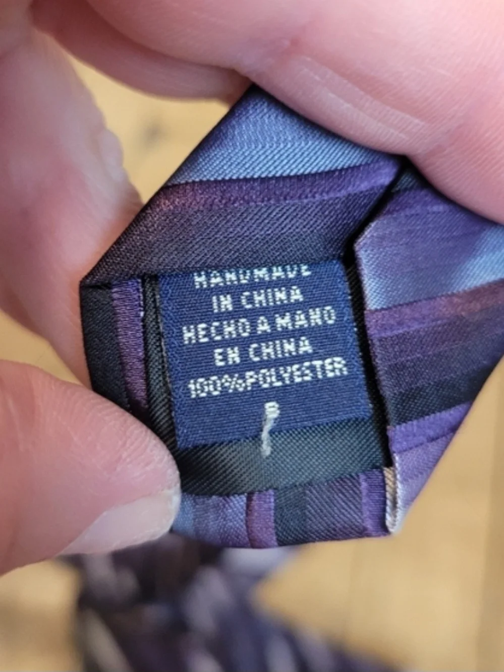 Van Heusen Purple and Lavender Striped Tie